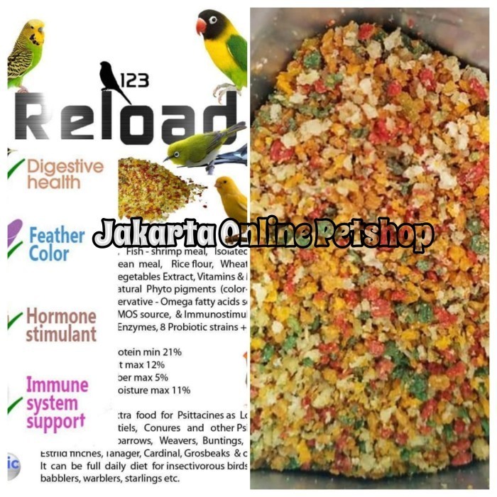 NEW ✨ - 123 Reload makanan burung ekstra 250gr
