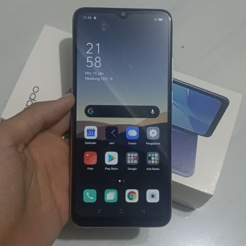 Oppo A15 Ram 3/32Gb Fullset ex Resmi murah