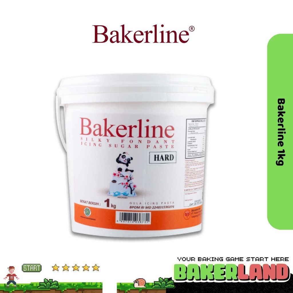 

Bakerline Silky Fondant Hard 1kg / Fondant Kue / Bakerline Fondant / Bahan Dekorasi Kue