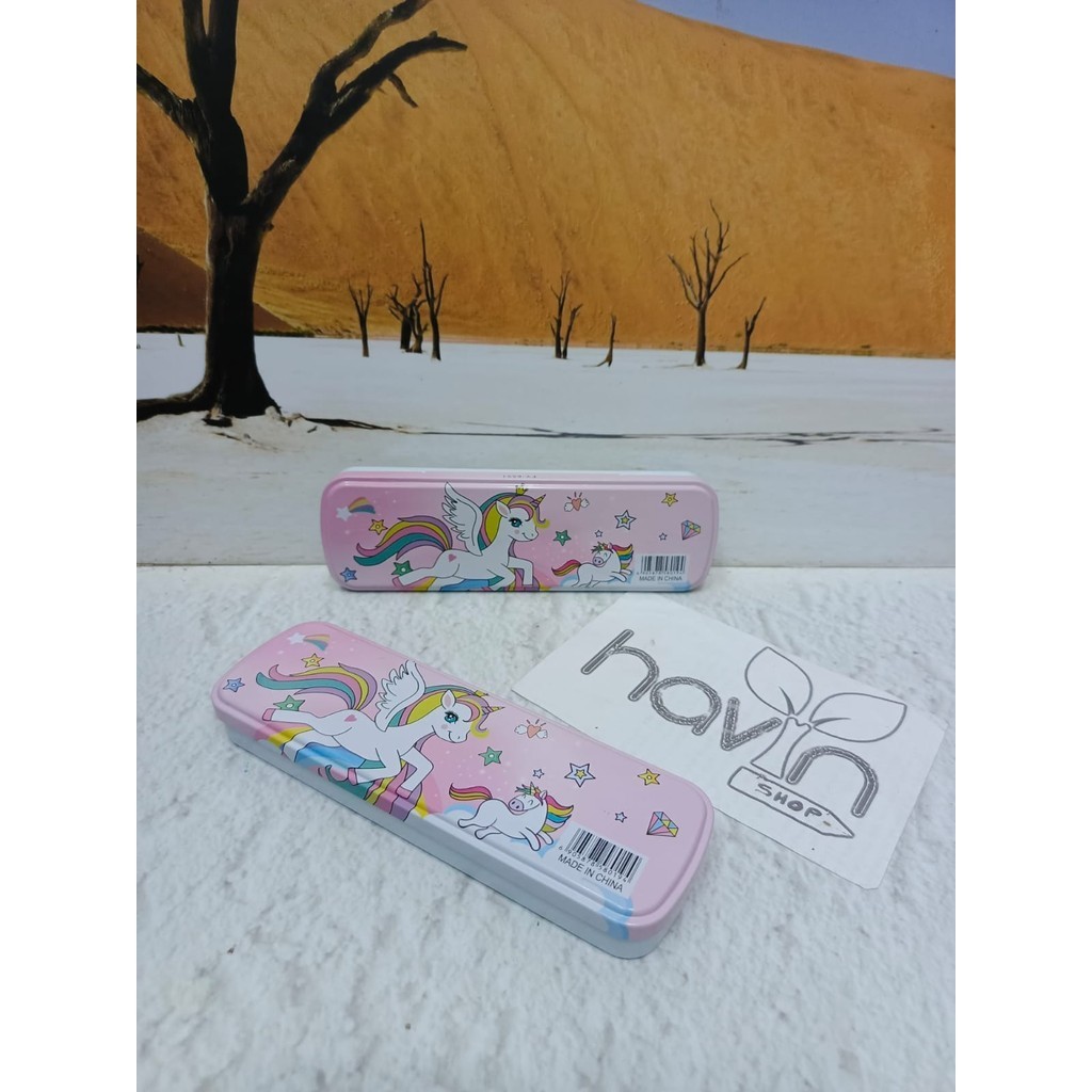 

KOTAK PENSIL bahan KALENG motif PENCIL CASE