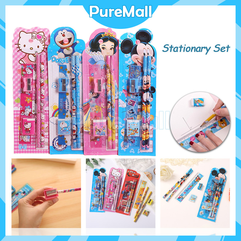 

Stationery Set 5 In 1 / Alat Tulis Pensil / Alat Tulis Set Mini