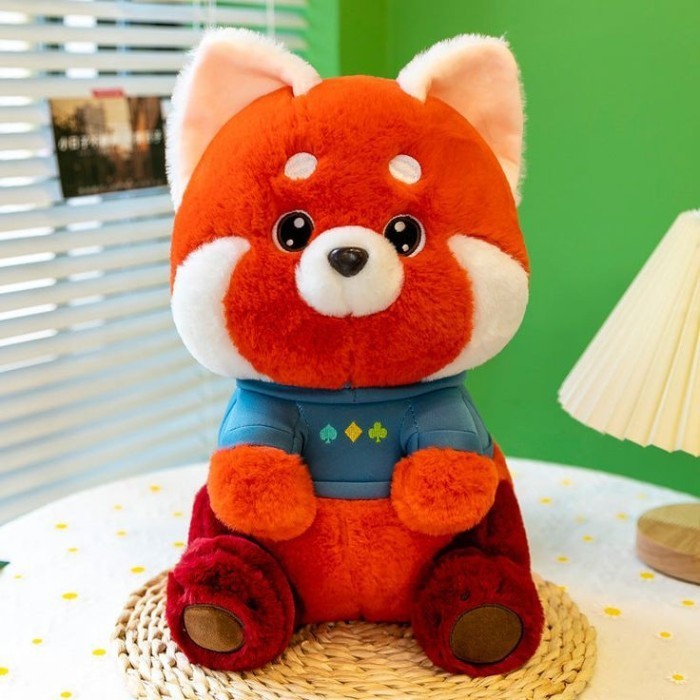 Boneka Turning Red Kaos 35cm Boneka Panda Bamboo kado hadiah anak