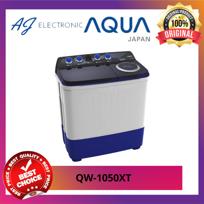 MESIN CUCI AQUA QW-1050XT / QW1050XT , 2 TABUNG 10 KG