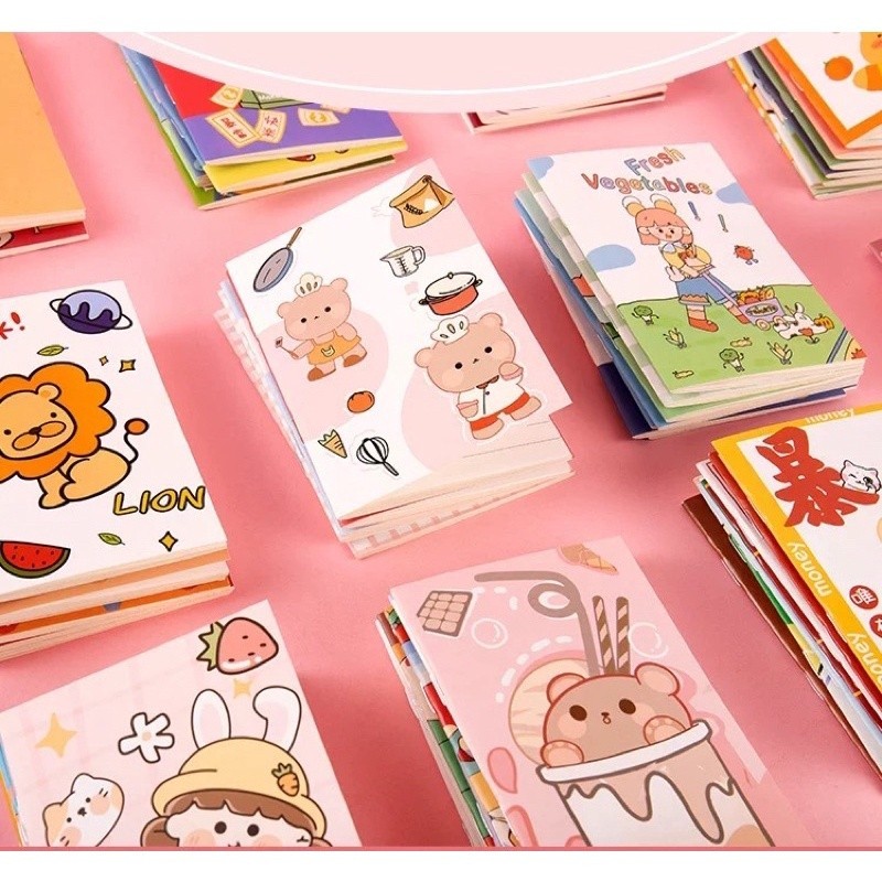 

BUKU CATATAN KECIL NOTES MINI NOTEBOOK MINI BUKU CATATAN KECIL MINI LUCU MOTIF KARAKTER