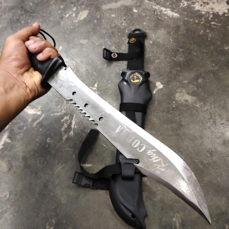 (survival knife)hunting kinife Colombia panjang hitam