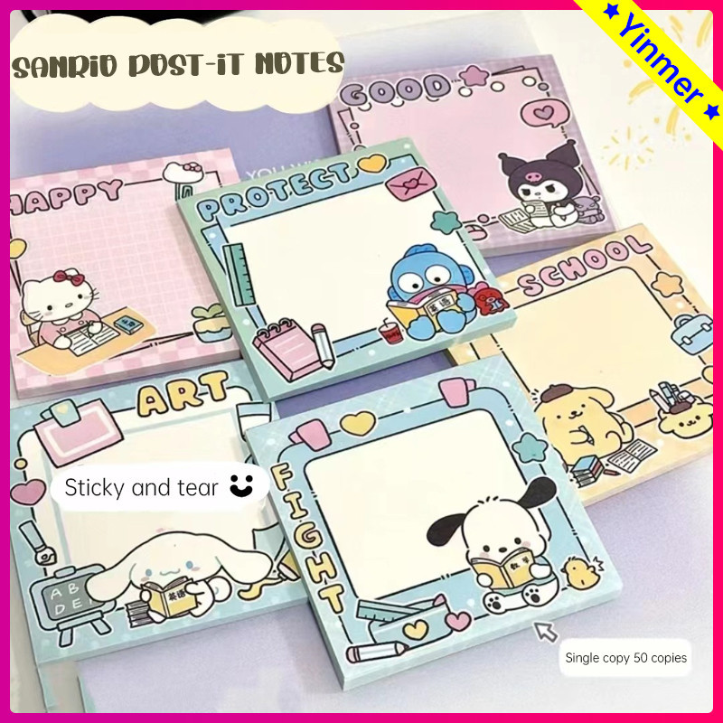 

COD✨Kartun Sanrio Post-It Note Kertas Catatan Tempel Lucu Buku Materi Akun Siswa-Yinmer