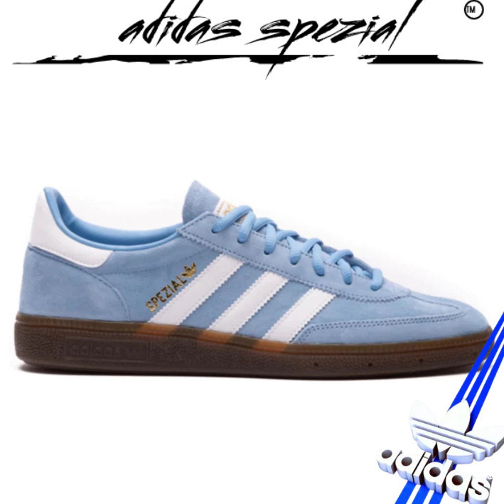 Adidas Handball Spezial Light Blue Feather White Gum SHOES - Adidas Blue ice - Adidas Spesial - Casu