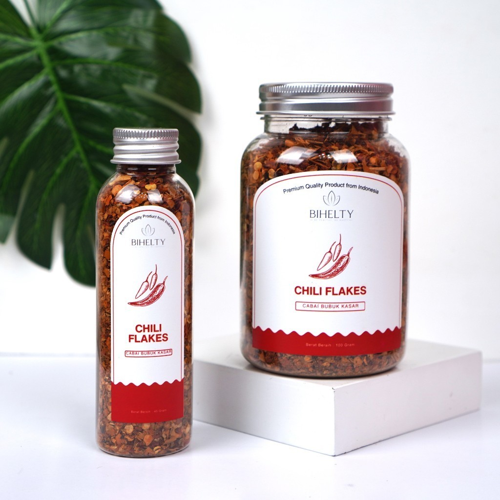 

Bihelty Cabai Cabe Kering Kasar Chili Flakes Bumbu Masak Dapur