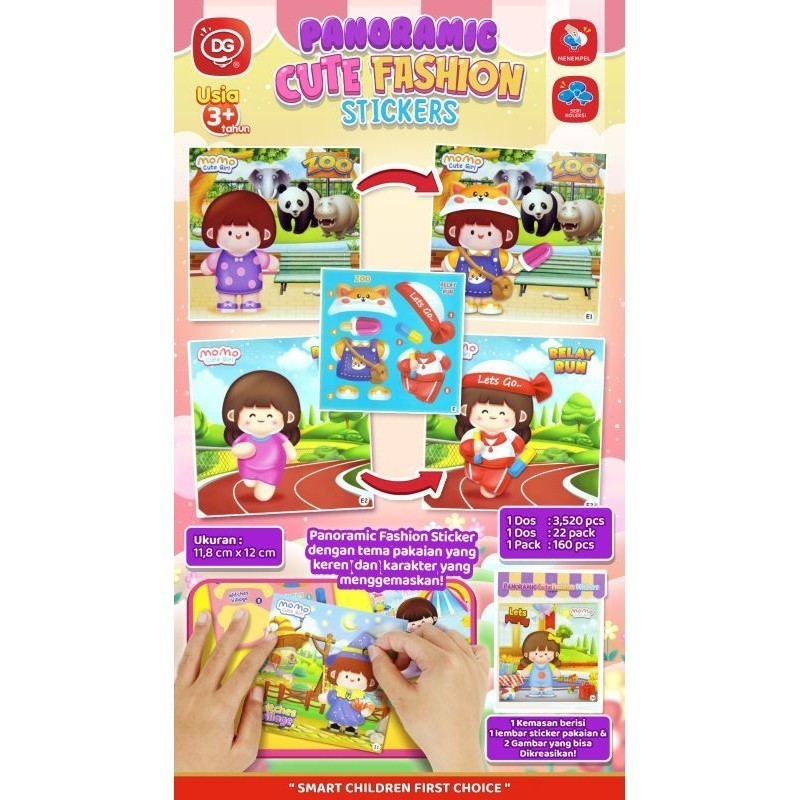 

MAINAN STIKER PANORAMIC CUTE FASHION / STIKER MOMO PANORAMIC / STIKER MOMO DIY / STIKER MOMO FASHION