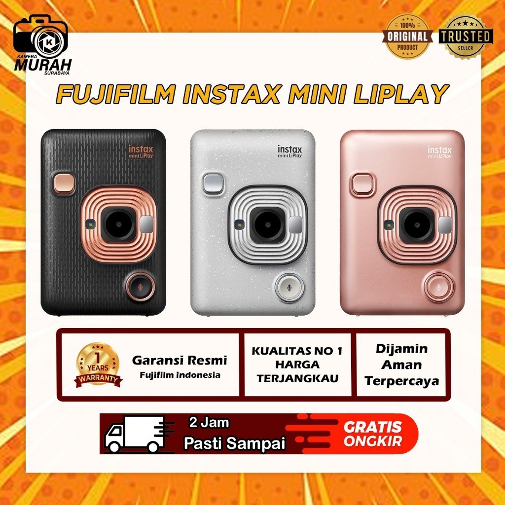 fujifilm instax mini liplay / kamera polaroid / liplay