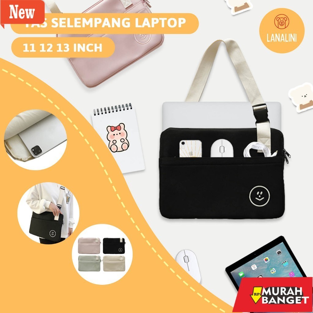 Tas laptop wanita terviral- Sleeve Pouch Sarung Tas Bag Case Ipad Tab Tablet Macbook Air Pro Laptop 
