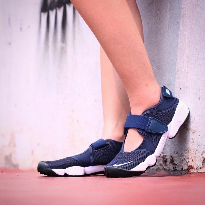 Terlaris ✨ -Nike Air Rift Navy White  - 36