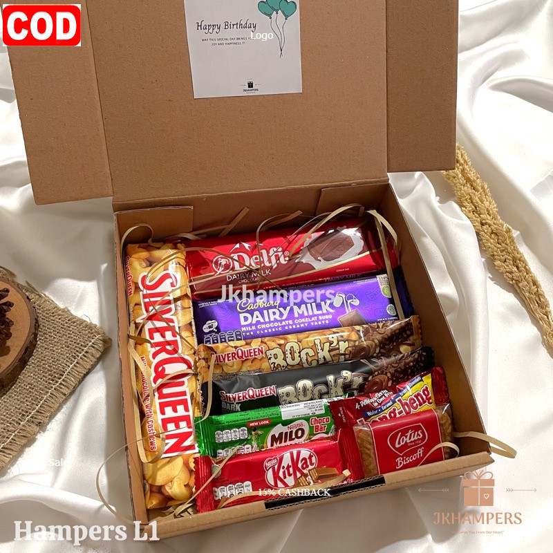 

Hampers Cokelat Kado Ready Stock Hampers Valentine Cokelat Simpel Kado Ulang Tahun Cowok Cewek Gift Box Valentine Jkhampers