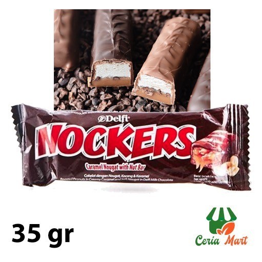 

Delfi Nockers 35 gr Nougat Coklat Crispy Nuts dan Caramel