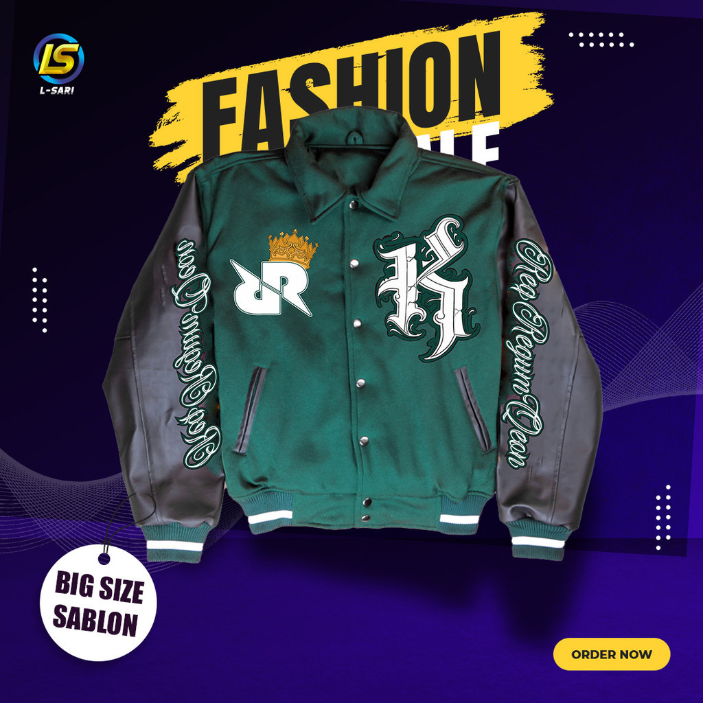 JAKET VARSITY REX REGUM QEON ESPORT ONIC ALTER EGO EVOS BIGETRON ECHO AP BREN S M L XL XXL XXXL XXXX