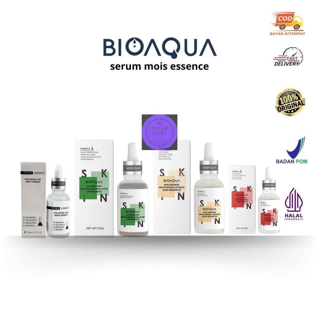 BIOAQUA Serum Moisturizing Essence 30ml Niacinamide/Hyaluronic Acid/Acne Care