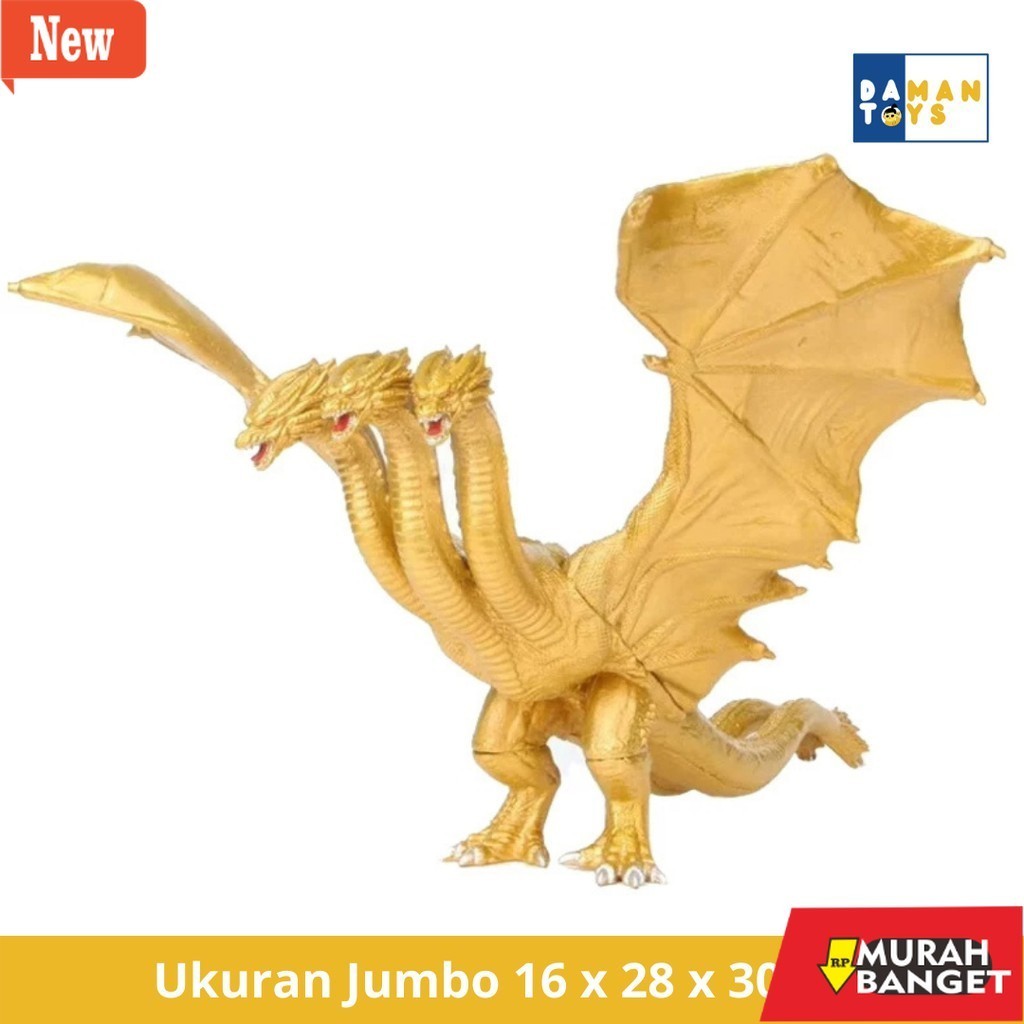 Mainan action figure yg lagi viral- Ghidorah King Of Monster Godzilla Action Figure