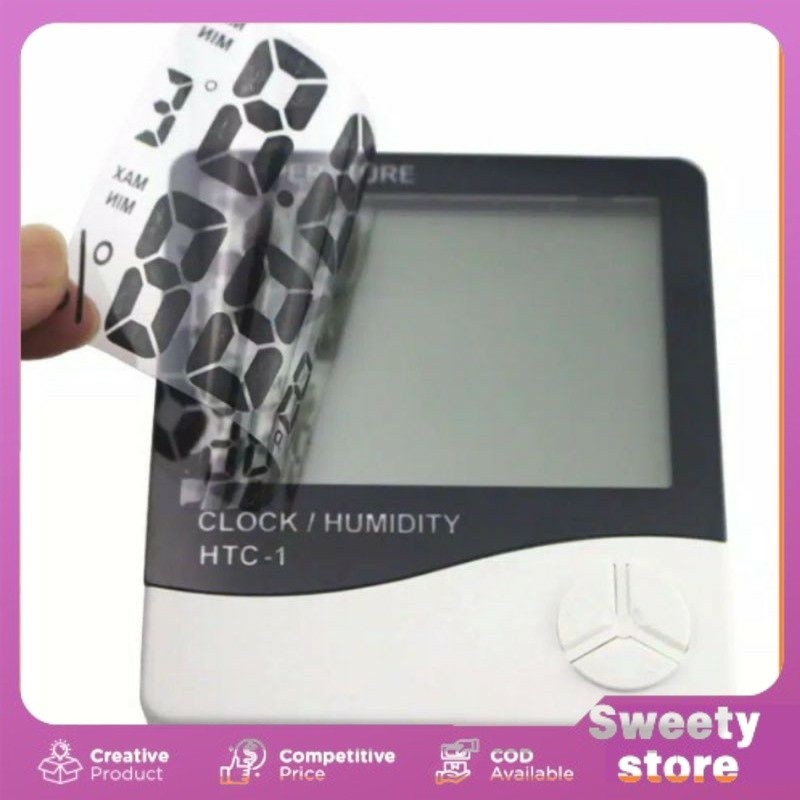TEMPERATUR PENGUKUR SUHU TERMOMETER JAM DIGITAL TERMOMETER