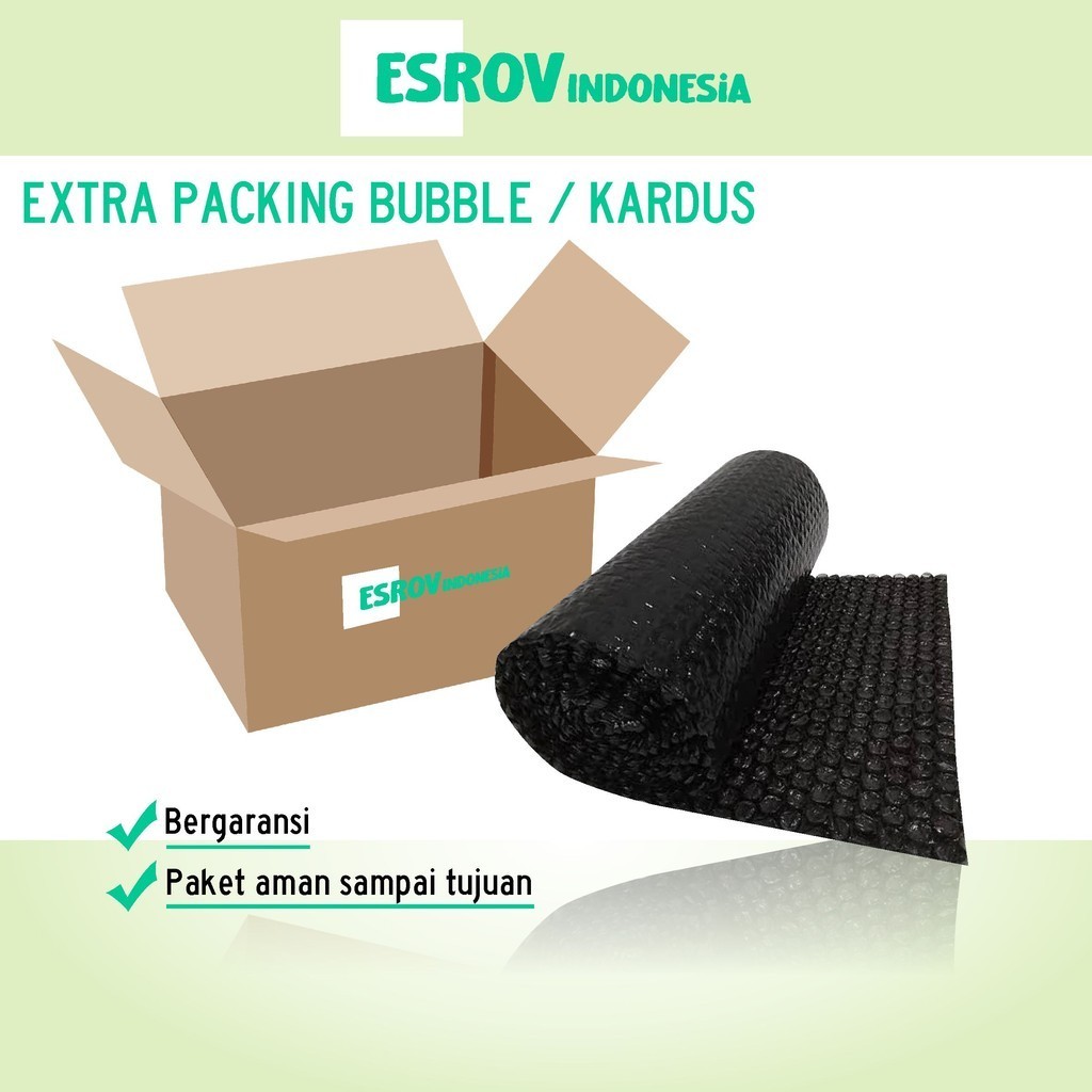 

Packing Extra BUBBLE WRAP Hitam / KARDUS Paket Aman Puas Belanjanya