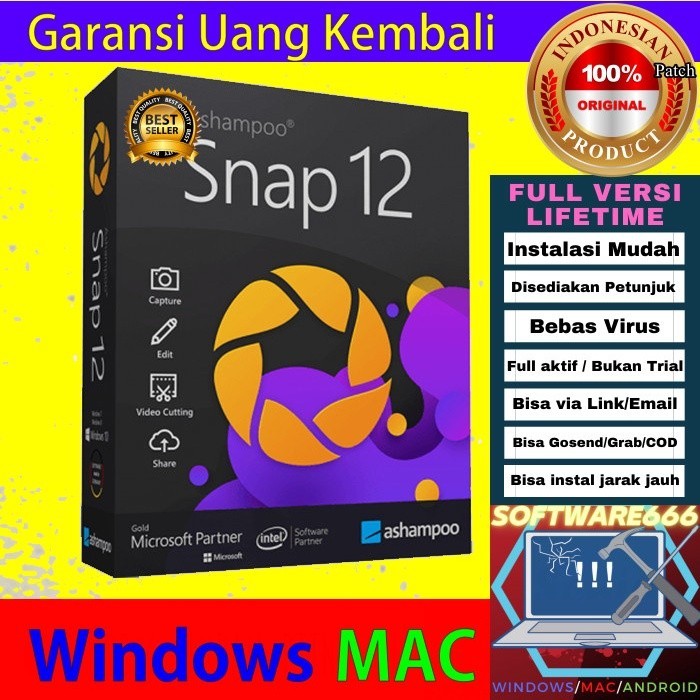 Software Screenshoot & Video Recording: Ashampoo Snap 12 [WIN] - SOFTWARE - APLIKASI - PC
