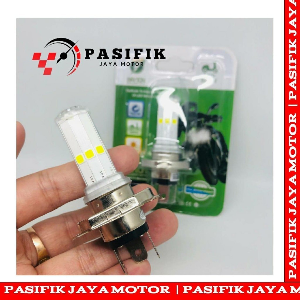 LAMPU DEPAN LED LAMPU MOTOR UNIVERSAL H4 6 SISI RTD 35 WATT | LAMPU LED MOTOR H4 UNIVERSAL | BOHLAM 