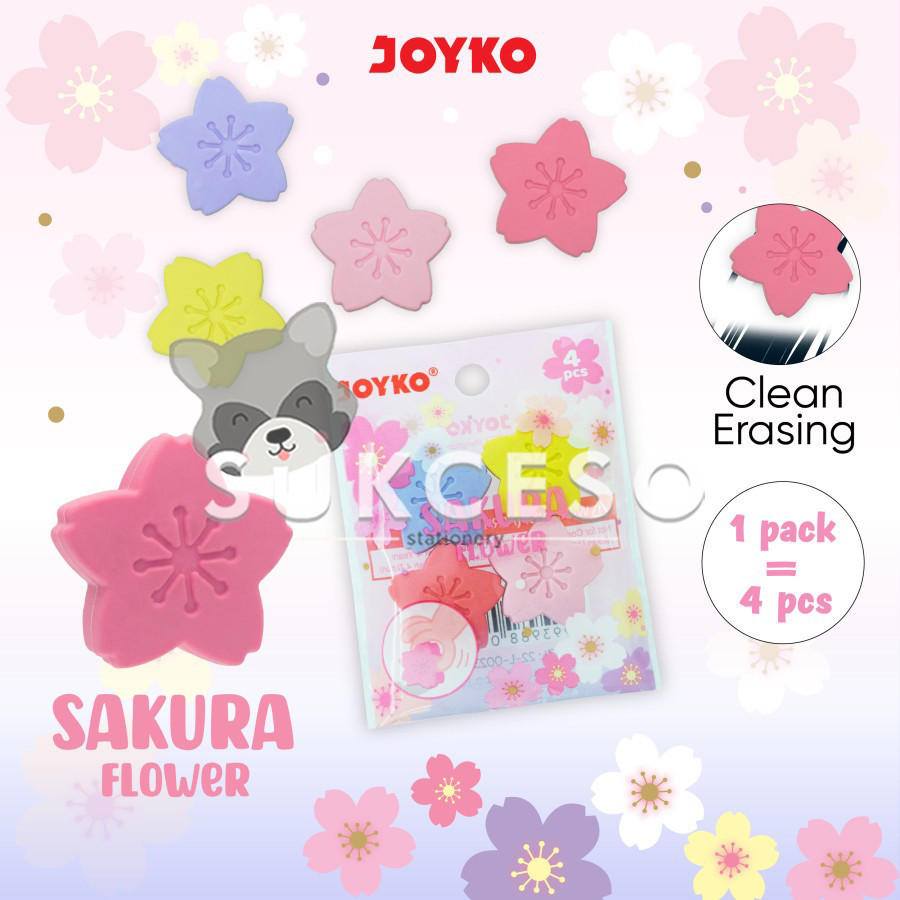 

Joyko Penghapus ER-142 Sakura Flower Karet Penghapus Bentuk Bunga