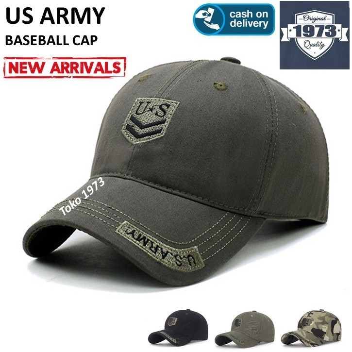 Baseball cap : US ARMY - Topi baseball topi golf topi pria topi wanita