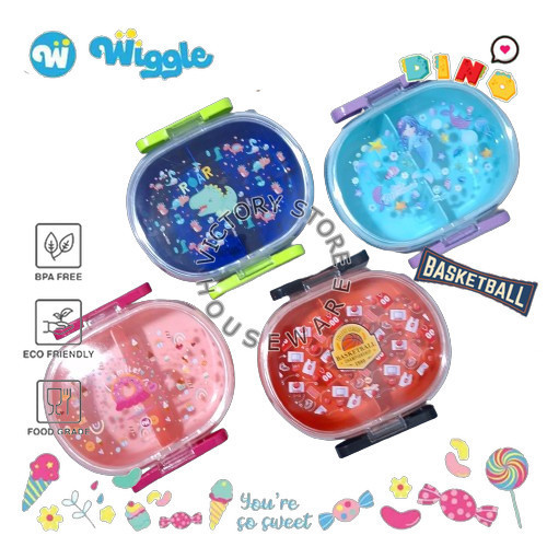 WIGGLE Kotak Bekal Set [PP05] Kotak Bekal 600Ml Kotak Makan Bekal 600Ml Original