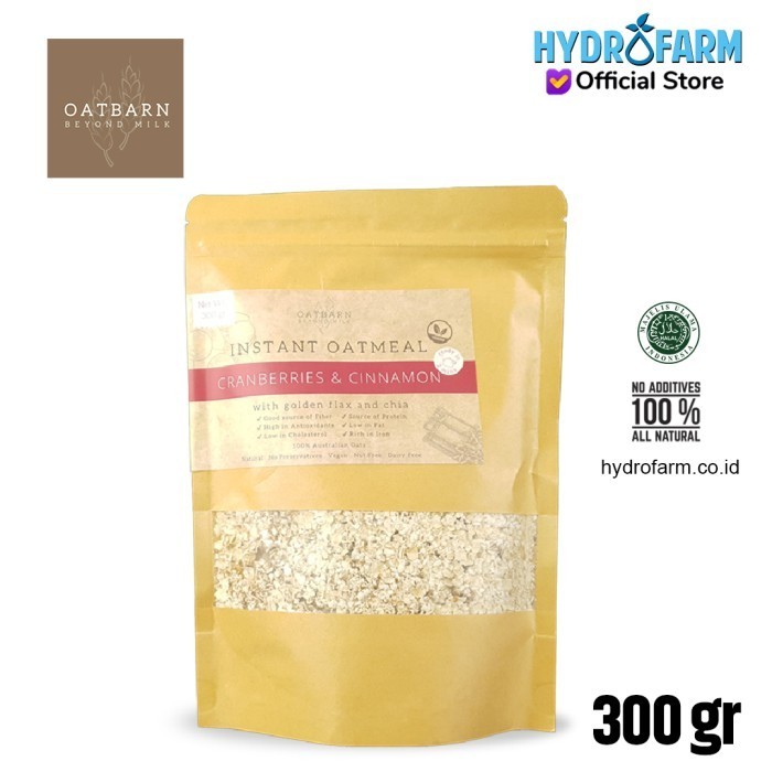 

Terbaru- OATBARN - Instant Oatmeal Cranberry & Cinnamon ( 300Gr )