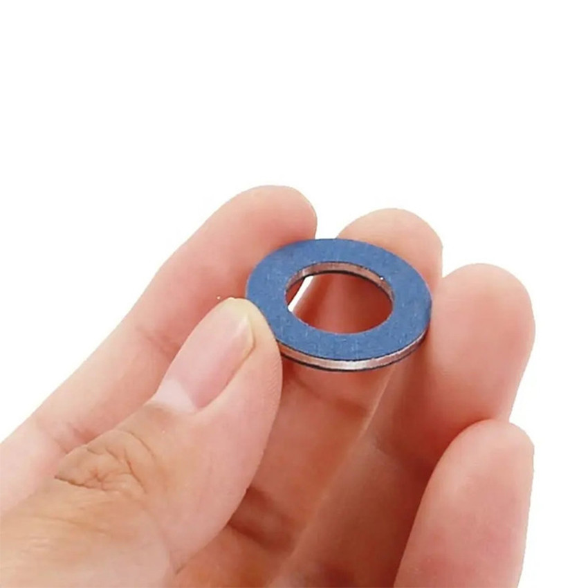 10Pcs Ring Oli Mesin Aluminium / Gasket Plug / Gasket Baut Oli Mobil Packing Tap Oli Mesin Mobil