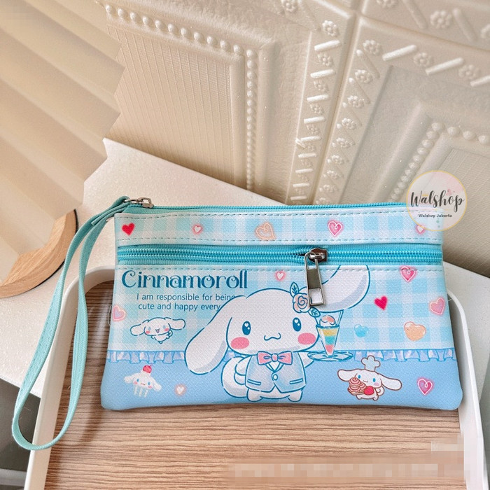 

TERLARIS! Tempat Pensil Sanrio Moroll Kuromi Melody Pochacco Pompurin - TP007 - Cinnamoroll