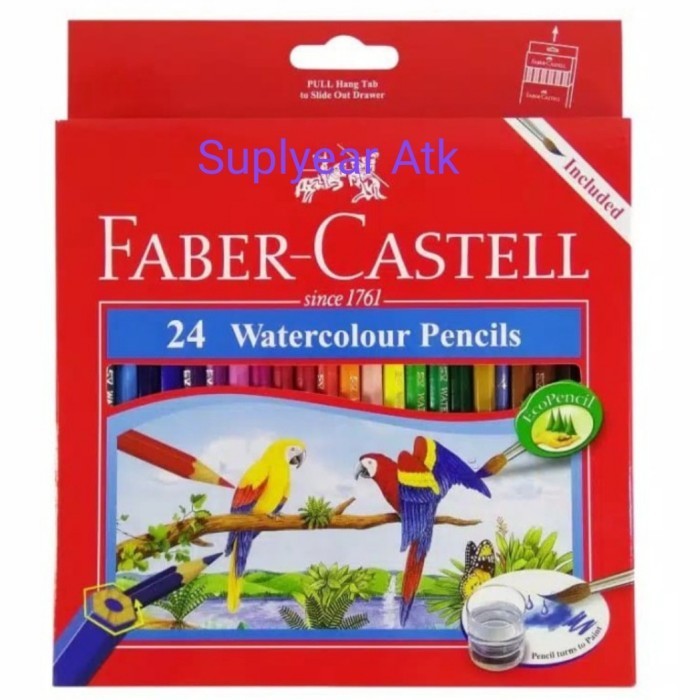

✨LARIS✨ -pensil warna faber castell 24 watercolour pencils