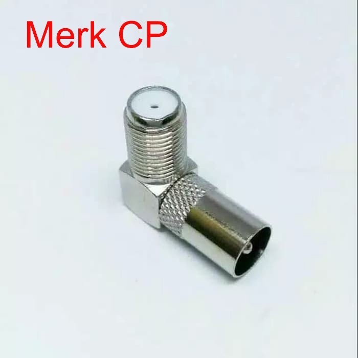 LG09 Jack tv antena drat L besi Merk CP - jek tv antena male cowo