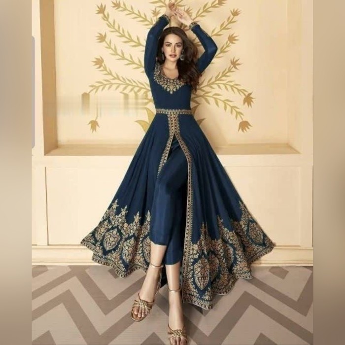 setelan Baju India XXL Miss katrina navy baju muslim pesta pri at