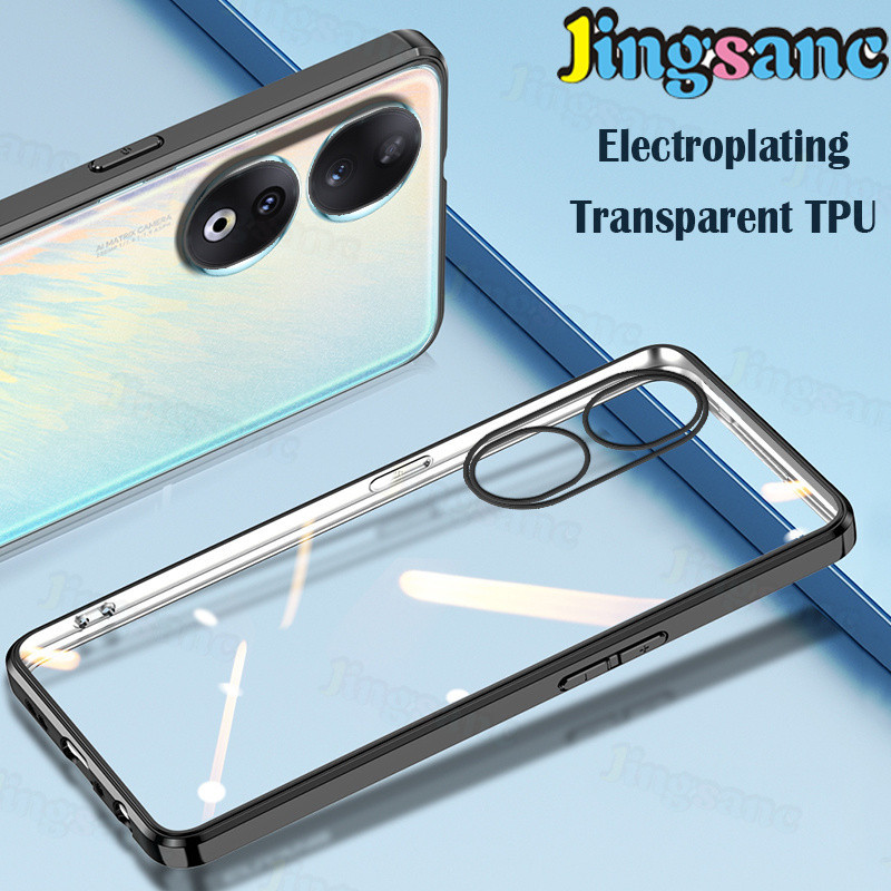 Casing For Honor 90 5G/Honor 90 Lite 5G Phone Case Soft Silicone TPU Electroplating Clear Lens Prote