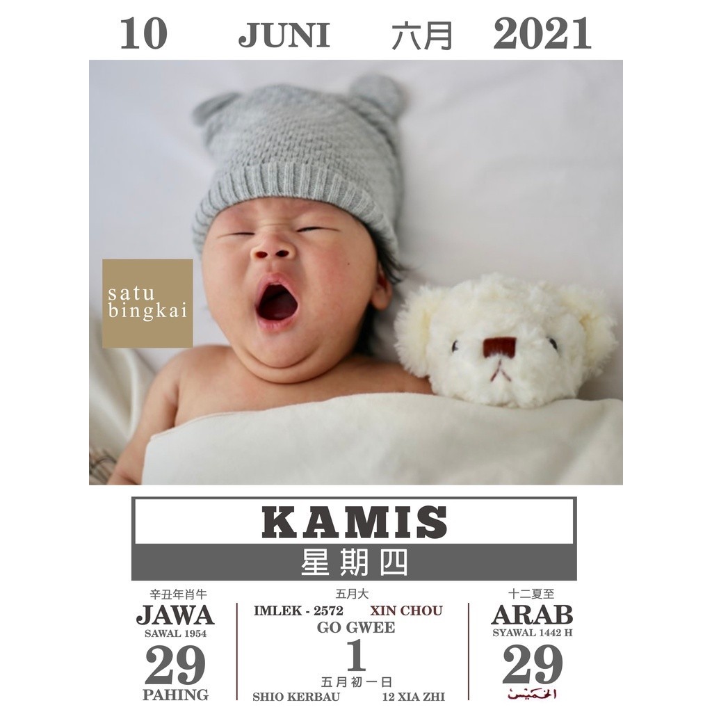 

satubingkai - CUSTOM Foto KALENDER