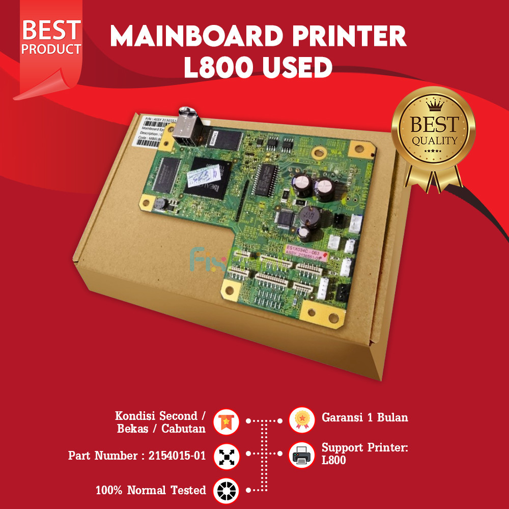Mainboard Printer L800 Motherboard Epson L800 Board Printer L800 Part Number Assy 215401501 Used