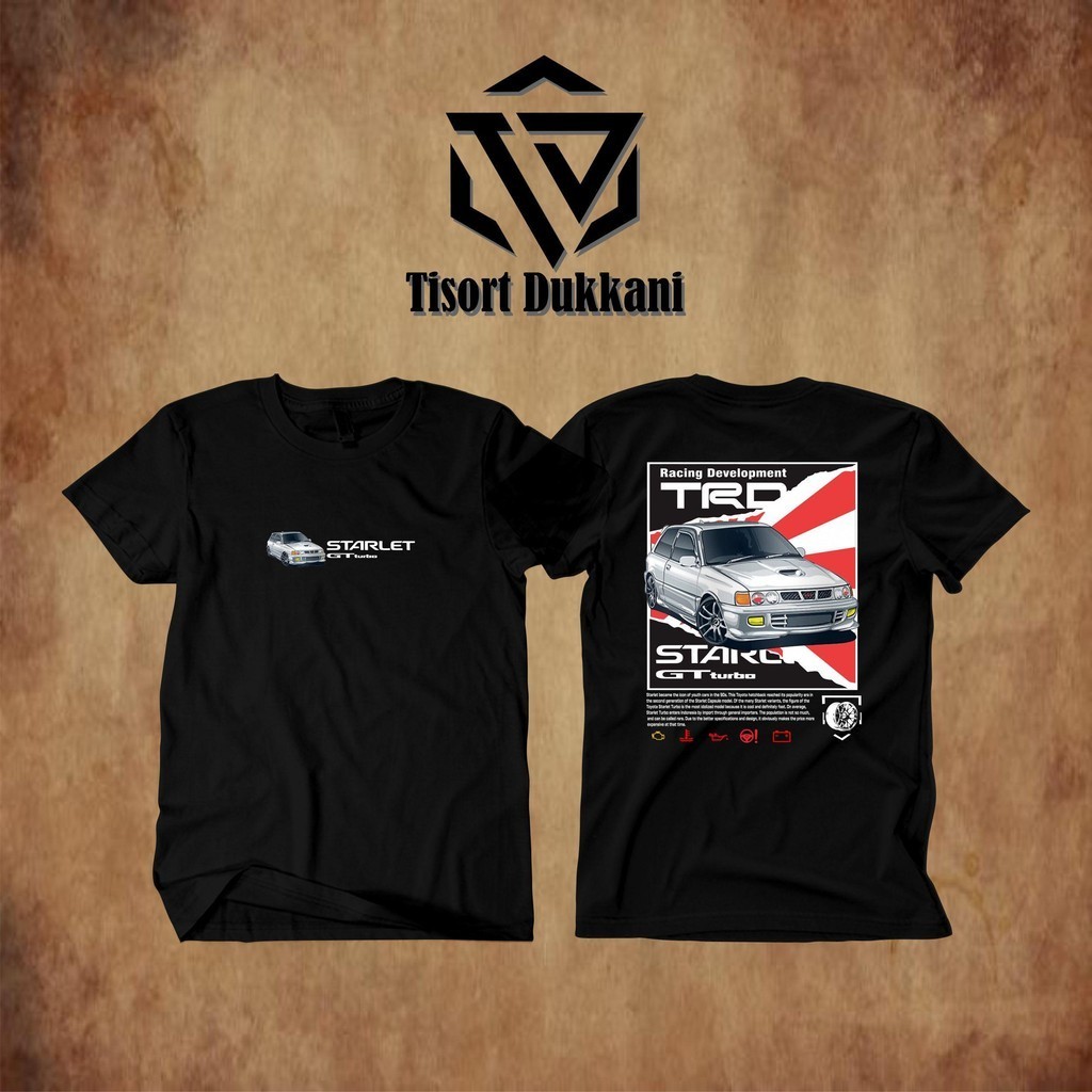 KAOS BAJU MOBIL STARLET GT TURBO PREMIUM
