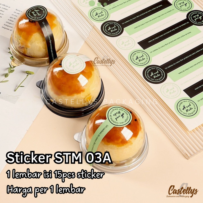 

Sticker Stiker STM 03 A Handmade untuk Label Mooncake Kotak Kue Hadiah