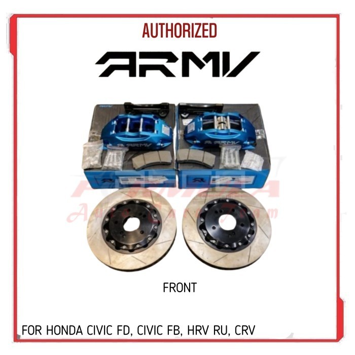 ARMV Big Brake Kit 6 Pot For Honda Civic FD, Civic FB, HRV RU, CRV
