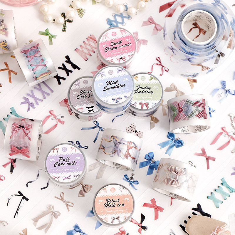 

[HARU] Sweet Loop Series sticker Roll Journaling Kit Journal Scrapbook Masking Tape