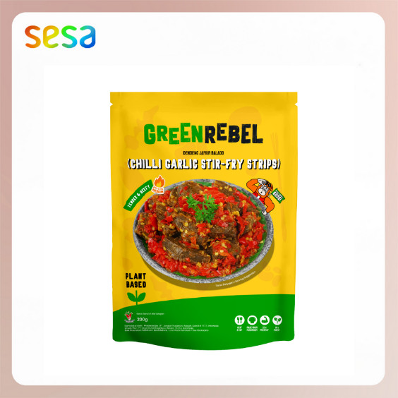 

GREEN REBEL Heat & Eat Sweet & Spicy Mushroom Jerky 200gr - Plant-Based