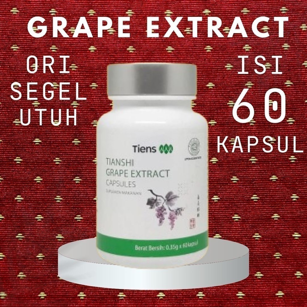 Tianshi Tiens TIENS Grape Extract Nutrisi untuk Vertigo / Penyumbatan Pembulu Darah riginal