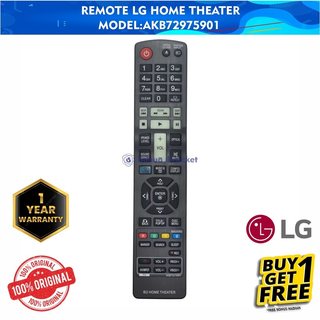 Remote Home Theatre LG Remot TV Home Theatre 100% Ori Quality Control Best Seller Compatible DVD LG 