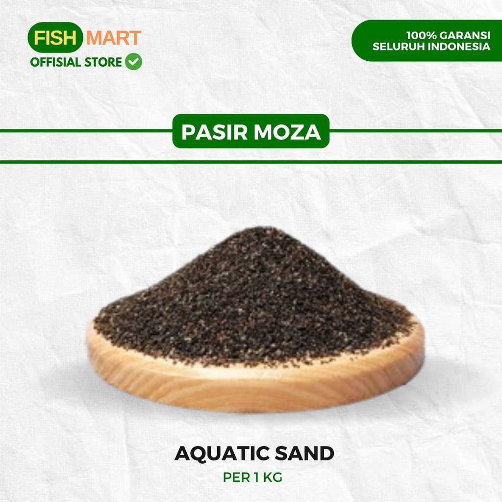 Pasir Kosmetic Moza Mozza Muara cosmetic Sand Media Substrate Aquascape Aquarium Pasir Hitam Ikan Ch