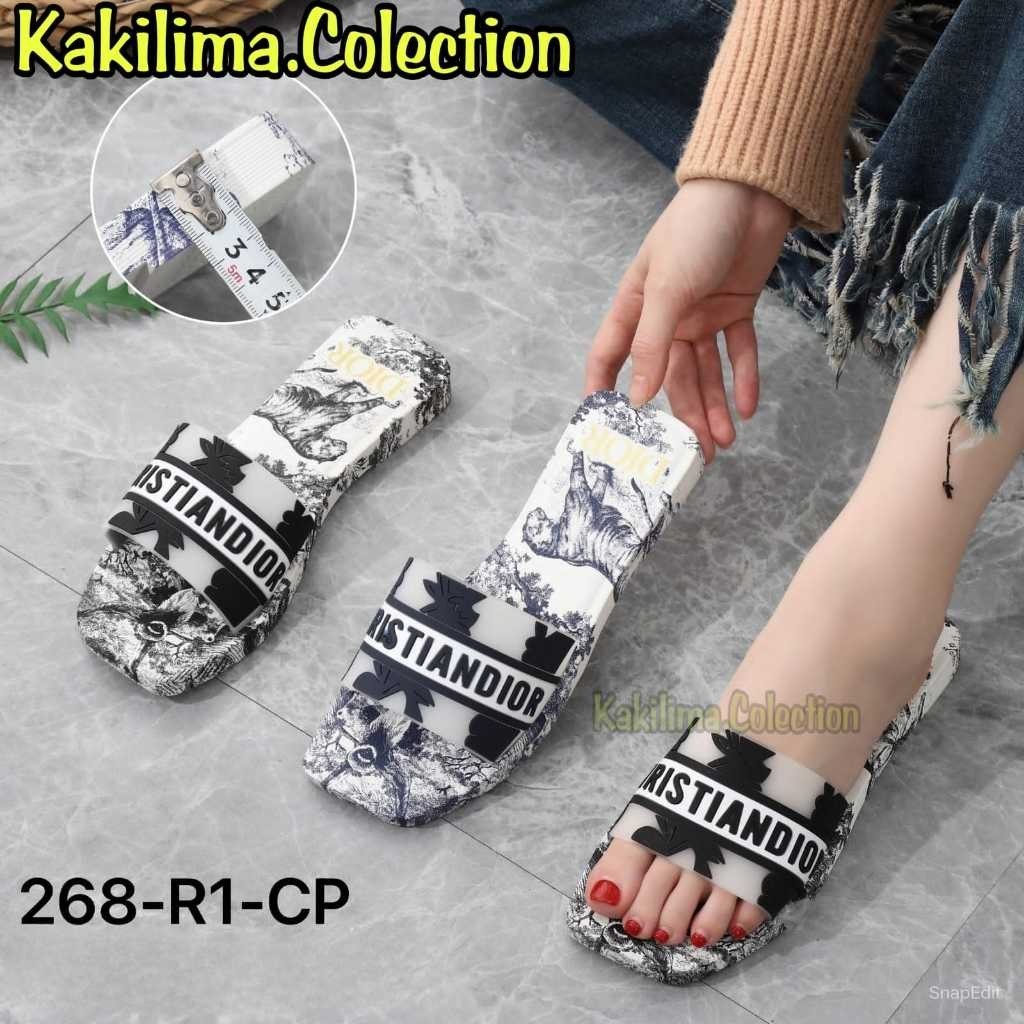 sandal christian dr sandal selop karet wanita terbaru