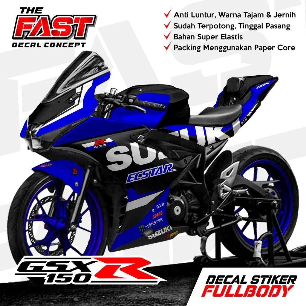 TERBARU BISA COD Decal Gsx R150 Full Body Stiker Gsx R150 Full Body Decal Gsx 150 Full Body Striping