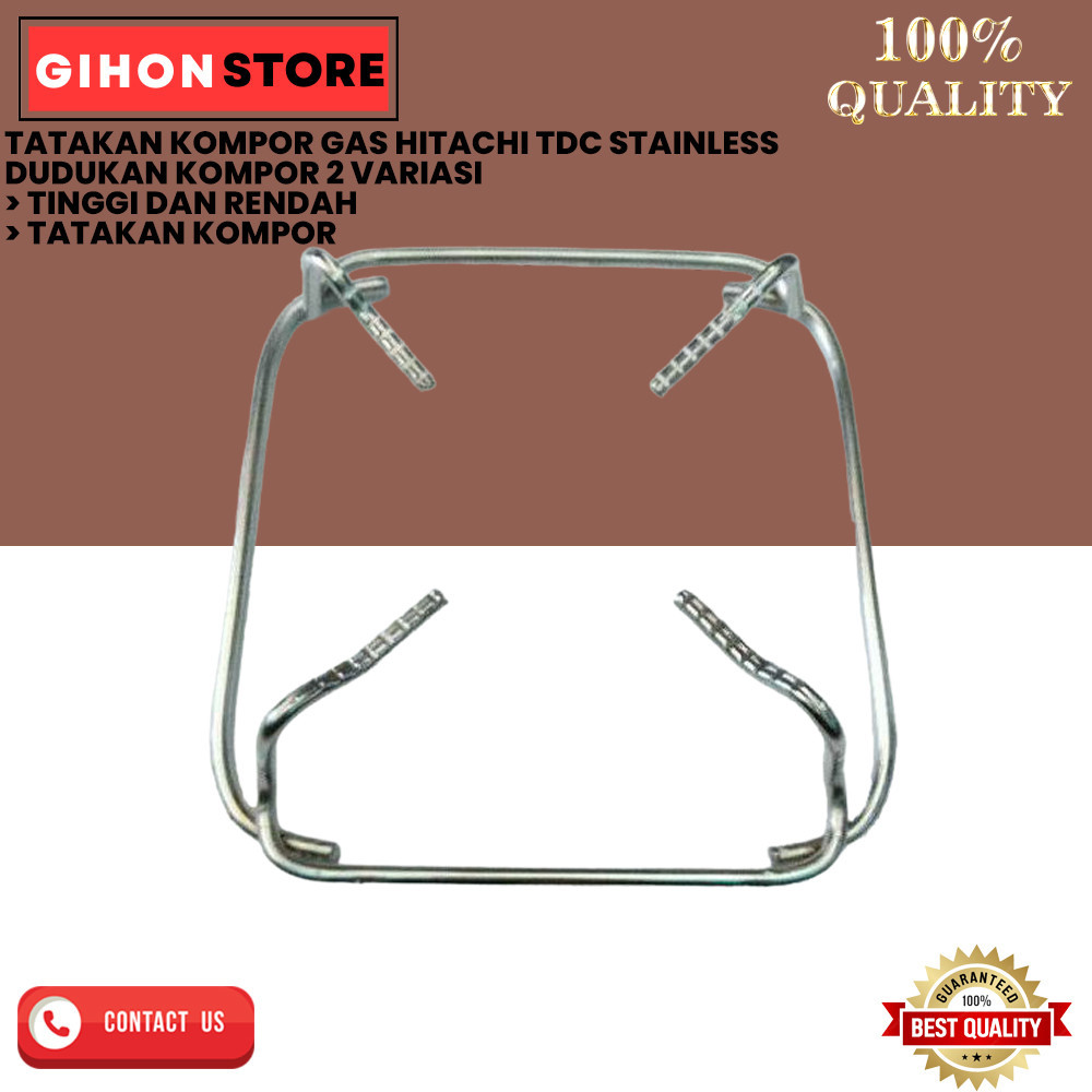 TATAKAN KOMPOR GAS HITACHI TDC STAINLESS DUDUKAN KOMPOR 2 VARIASI