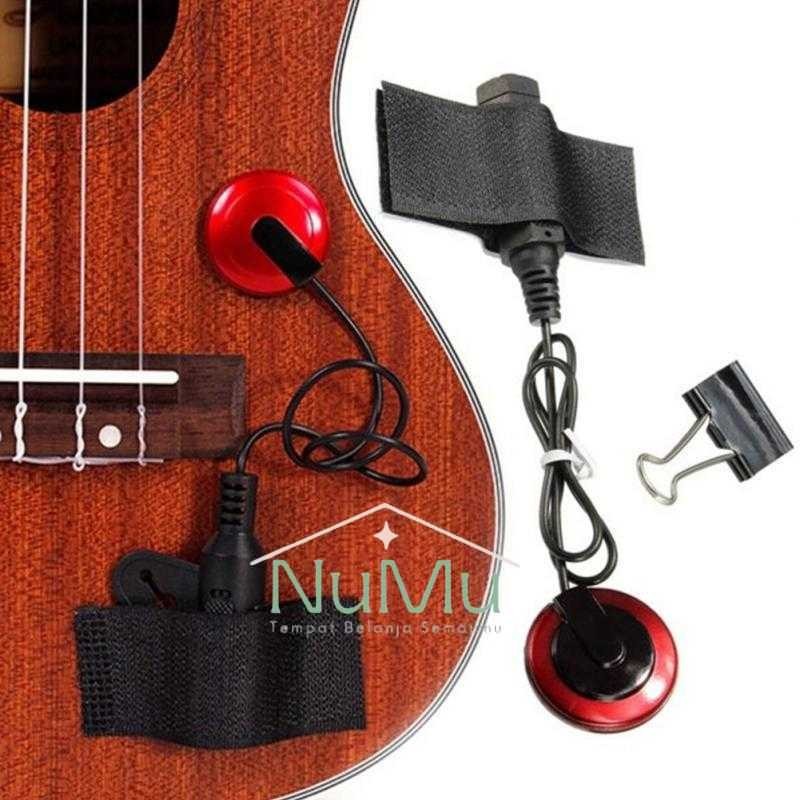 Piezo Professional Pickup Mikrofon Gitar Akustik 6.35mm - P-007