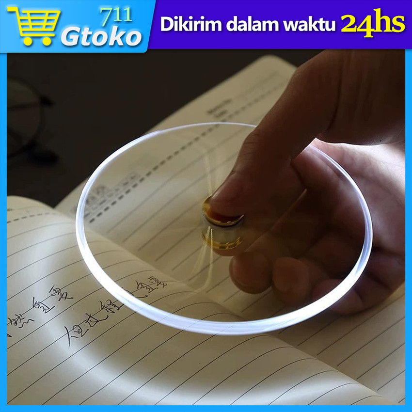 Pulpen Fidget Spinner Dengan Lampu LED Mainan Edukasi Anak Hand Spinner Pen